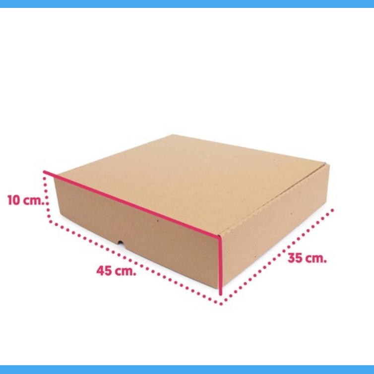 Corrugated Cardboard Box - Made from Recycled Material- 10cm x 45cm x 35cm